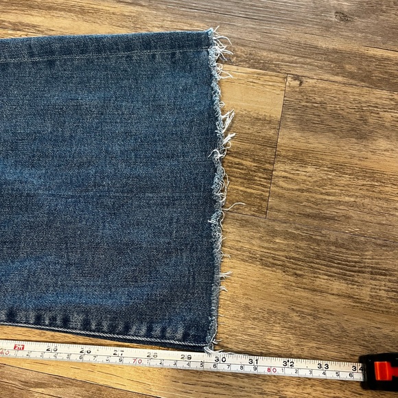 Mother The Tomcat Roller Fray A Groovy Kind Of Love Wash Jeans Size 29 Wide Leg - Picture 6 of 15